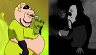 cup gas gassy glove green_shirt incrediblegassy mask mr_incredible mr_incredible_becoming_uncanny shadow subvariant:euromutt subvariant:impish_amerimutt the_incredibles uncanny variant:impish_soyak_ears variant:markiplier_soyjak // 1406x810 // 395.7KB