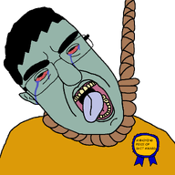 ack award bloodshot_eyes comic_sans crying hair hanging lips long_nose looking_up meta:namefags noose open_mouth rope squidward subvariant:patrick suicide tongue transparent_background trevor(user) variant:chudjak white_skin yellow_teeth // 1120x1120 // 55.7KB