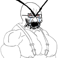 angry bloodshot_eyes buff crying eyebrows muscular_male nipple open_mouth overalls selfish_little_fuck stubble transparent_background variant:cryboy_soyjak // 1024x1024 // 244.0KB