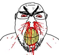 angry blood bloodshot_eyes ear red_eyes rotten_teeth subvariant:feralrage subvariant:seethejak template variant:bernd variant:feraljak vein white_skin // 1200x1125 // 225.5KB