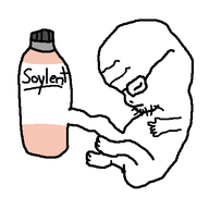 arm baby closed_mouth fetus full_body glasses leg soy soyjak soylent soylent_bottle stubble variant:unknown // 451x425 // 7.7KB