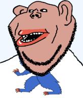 animal bear brown_skin buskerud clothes county ear flag flag:buskerud hair lips mutt norway open_mouth soyjak stubble subvariant:impish_amerimutt teeth tongue transparent_background variant:impish_soyak_ears // 685x800 // 54.9KB