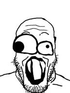 distorted hair meta:tagme open_mouth stubble teeth variant:markiplier_soyjak // 530x706 // 134.0KB