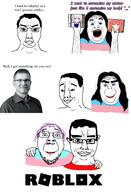 anime chino_kafuu david_baszucki glasses gochiusa irl multiple_soyjaks mustache roblox satania soyjak stubble subvariant:chuddy subvariant:chudjak_front text tranny variant:alicia variant:bernd variant:chudjak variant:gapejak video_game // 1000x1466 // 542.5KB