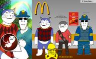 animal baby captain cat clothes ellen_degeneres expecting gem hamburger hat lucky lucky_(user) mcdonalds mustard mustard_(uncle) space_station_13 ss13 sucre sucre_(user) tenor tenor_(user) uncle variant:gapejak variant:markiplier_soyjak wall white_skin wow // 2168x1348 // 976.3KB