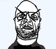 angry angry_eyebrows big_eyebrows eyebrows looking_at_you shirf stubble variant:sidjak // 404x356 // 23.8KB