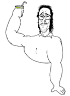 body buff glasses matcha mullet muscles mustache nose_ring variant:mulletjak // 1574x2174 // 45.2KB