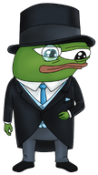 amphibian animal closed_mouth clothes frog full_body green_skin hat lips monocle nas nas:pepe pepe pepe_the_frog shoe subnas:apu suit top_hat // 766x1356 // 461.9KB