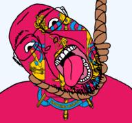 country flag flag:zaporizhzhia_oblast_(ukraine) glasses hair hanging open_mouth rope russia soyjak stubble suicide teeth text tongue transparent transparent_background ukraine variant:bernd yellow_teeth zaporizhzhia_oblast // 768x719 // 195.6KB