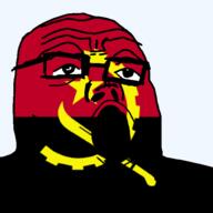 angola country flag flag:angola glasses looking_to_the_right open_mouth soyjak transparent_background variant:tony_soprano_soyjak // 600x600 // 34.7KB