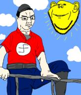 cap chud clothes cloud happy hat holding_object looking_in_distance swastika swede variant:chudjak variant:impish_soyak_ears // 720x842 // 152.0KB