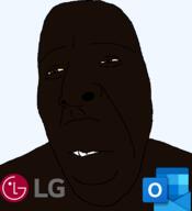 black_skin brown_skin lg microsoft_outlook nigger outlook vantablack_skin variant:cobson yellow_eyes // 721x789 // 29.5KB
