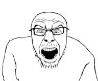 angry cuck glasses idubbbz looking_at_you mustache open_mouth soyjak stubble teeth variant:policejak // 920x755 // 20.6KB