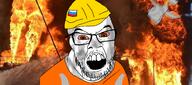 bloodshot_eyes drone fire russo_ukrainian_war variant:feraljak variant:impish_soyak_ears // 2670x1185 // 2.4MB