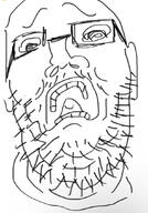 ear glasses open_mouth soyjak stubble variant:unknown // 750x1071 // 241.7KB