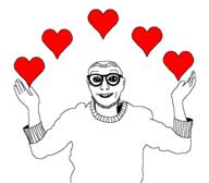 arm bald glasses heart holding_object oh_my_god_she_is_so_attractive open_mouth stubble variant:soyfairy // 2400x2098 // 71.3KB