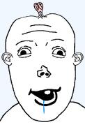 brainlet downs_syndrome dumb no_glasses no_stubble retard retarded small_brain stupid transparent_background variant:vlodson // 640x1011 // 105.0KB