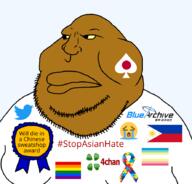 4cuck autism award brown_skin filipino flag:philippines philippines spade twitter variant:meximutt xitter yellow_sclera // 888x849 // 163.5KB