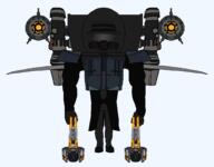 Jetpack acid_cannon arm armor astro_technology black_clothing chest_armor claw fedora full_body gas_mask glove holding_gun laser leg mafia_skibidi_toilet mask series:g-squad shoulder_armor skibidi skibidi_toilet skibidi_toilet_77 subvariant:muscular_chud toilet trenchcoat variant:chudjak // 3200x2500 // 152.0KB