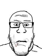 cigarette closed_mouth detailed glasses hair hd high_quality neutral smoke smoking stubble subvariant:neutralplier variant:markiplier_soyjak // 1200x1600 // 107.1KB
