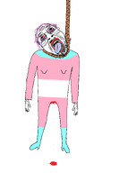 aliased blood bloodshot_eyes crying dead flag:transgender_pride_flag full_body genital_mutilation glasses hair hanging lipstick noose open_mouth pink_hair purple_hair purple_tongue rope skinny sleep_deprived soyjak suicide teeth template tired tongue tongue_out tranny trans transgender_flag transparent_background troon troonella variant:bernd wrinkles yellow_teeth // 2012x2908 // 128.5KB