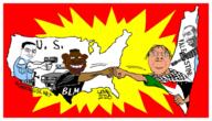 big_ears big_lips big_nose black_lives_matter black_skin brown_skin car carlos_latuff glasses gun hair happy_merchant israel keffiyeh kike looking_at_you nigger palestine police shieet smile united_states variant:bernd variant:chudjak white_skin // 1941x1113 // 1.4MB