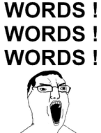 hair open_mouth retard soyjak_wiki subvariant:yellcel text transparent_background variant:chudjak white_skin wordswordswords yelling // 825x1092 // 123.9KB