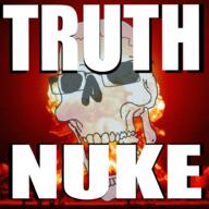 animated cracked epilepsy_warning explosion fire glasses impact_font inverted irl_background mushroom_cloud nuclear open_mouth series:skeletonjaks skeleton skull slower text truth_nuke variant:cobson // 969x969 // 703.7KB