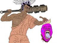 ack aztec blood bloodshot_eyes crying decapitation quote variant:chudjak variant:isaac // 3930x2992 // 684.4KB