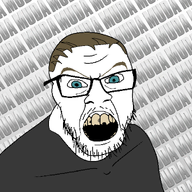 cavity glasses hair meta:namefags open_mouth poorly_drawn teeth text thub_(user) variant:feraljak // 1500x1500 // 1.0MB