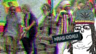 beanie bloodshot_eyes clothes coal glasses hair hat open_mouth ras rasta smoking soyjak text variant:tony_soprano_soyjak weed // 800x450 // 661.5KB