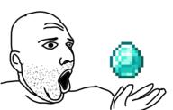 bald diamond hand minecraft open_mouth stubble variant:bitcoinjak // 542x344 // 25.1KB