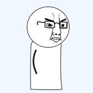 angry full_body glasses oversimplified variant:chudjak youtuber // 1125x1125 // 152.5KB