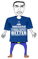 arm artist:sectionalism clothes full_body glasses hair hand leg nigger shoe subvariant:chudjak_front text variant:chudjak // 785x1230 // 308.1KB