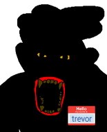 afro big_lips black_skin nigger red_lips rotting_teeth trevor(user) vantablack variant:monkeyjak yellow_sclera // 852x1052 // 15.9KB