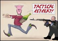 bakhmut gun hohol pig russia russo_ukrainian_war soyjak ukraine variant:markiplier_soyjak vladimir_putin // 1024x724 // 154.2KB