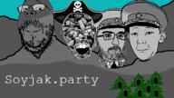 bloodshot_eyes captain_coal closed_mouth crying doll_(user) ear glasses kuz meta:banner military_cap mount_rushmore mountain multiple_soyjaks neutral open_mouth outdoors pirate pirate_hat smile soot soyjak soyjak_party stubble tree variant:dolljak variant:feraljak variant:gapejak variant:kuzjak variant:markiplier_soyjak variant:soyak // 800x450 // 132.2KB