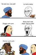 asian bloodshot_eyes china closed_mouth country cow crying dog flag food glasses india indian large_eyebrows meat nordic_chad open_mouth smile smug soyjak stretched_mouth stubble text variant:soyak // 1536x2315 // 436.3KB