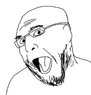 glasses open_mouth soyjak stubble variant:unknown // 834x871 // 19.7KB
