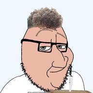 beard chef clothes cutting_board glasses hair knife nick_digiovanni smile variant:smugjak youtuber zoomer_hair // 1863x1866 // 253.3KB