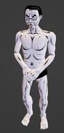 3d blender_(software) chud closed_eyes closed_mouth ear full_body glasses hair soyjak variant:chudjak // 349x731 // 247.9KB