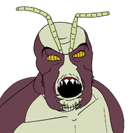 angry antenna bug open_mouth soyjak stubble variant:feraljak // 1000x1000 // 69.8KB