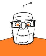 antenna glasses looking_at_you orange_eyes reddit redditard smile soyjak stubble subvariant:jjj variant:ppp // 663x805 // 66.9KB
