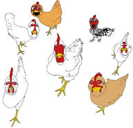 bird birds chicken feather sidson subvariant:hornyson subvariant:soylita variant:chudjak variant:cobson variant:gapejak variant:impish_soyak_ears variant:soytan // 1390x1346 // 602.3KB