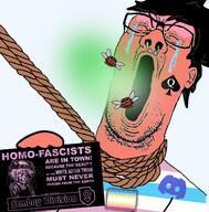 ack bad_breath bad_teeth basil_(omori) dead discord disgusting fascism femboy femboy_pride_flag hanged hanging holding_object homofascism map_(pedophile) messy_hair pedophile queen_of_spades rope smell trend:jartycuck ugly variant:reaction_soyjak // 495x504 // 357.7KB