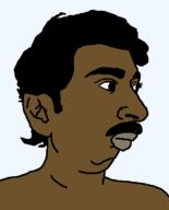 artist:astrofene black_eyes brown_skin hair india indian looking_to_the_right pajeet pajeetjak t50_eyes variant:pajeetjak // 634x783 // 6.1KB