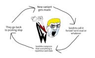 angry award bloodshot_eyes chud clothes crying cycle fairly_odd_parents full_body glasses jumping looking_to_the_right mr_crocker nate open_mouth seething text variant:chudjak white_background yellow_hair // 1526x928 // 202.8KB