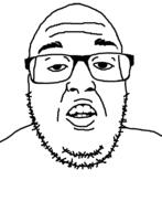 bald fat forehead_wrinkles glasses laugh_lines nasolabial_folds no_ears nose obese open_mouth stubble teeth variant:unknown // 608x795 // 16.2KB