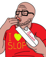 amerimutt chick_fil_a eating fast_food goyslop lips mutt mutt_lips slop variant:khanzumerjak // 1242x1542 // 658.5KB