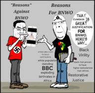 bbc bnwo clothes comic full_body nazism smile smug spade tranny variant:bernd variant:chudjak variant:cobson variant:shirtjak // 1640x1613 // 1.2MB